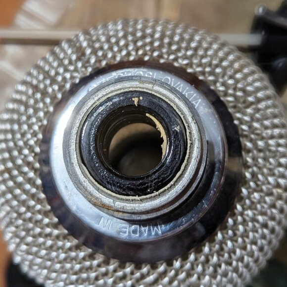 Vintage Czechoslovakian Soda Siphon – Mesh Wrapped Glass Bottle - Picture 2 of 4